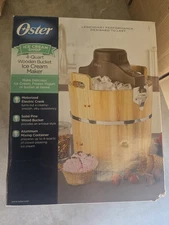 Oster Ice Cream Shop 4-Qt Wooden Bucket Ice Cream Maker Machine Brand NEW Item