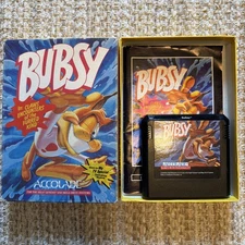Bubsy - Sega Genesis - Original Box, Cart & Manual