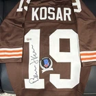 Bernie Kosar Cleveland Browns #19 Signed Football Jersey BAS Witnessed
