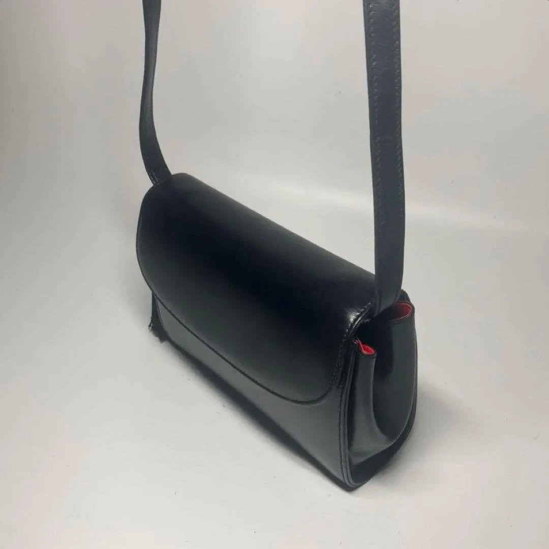Sac bandoulière Gucci cuir noir ancien formel m2_0413