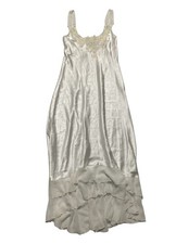 LINEA DONATELLA Long Nightown satin WHITE XL