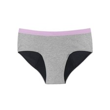 Thinx BTWN Period Underwear - Grey, Small, 1 Count, Reusable, Waterproof,...