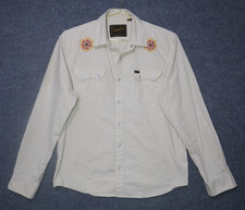 Howler Bros Western Button Shirt Men Medium Pearl Snap Gaucho Rodeo Cross Cut