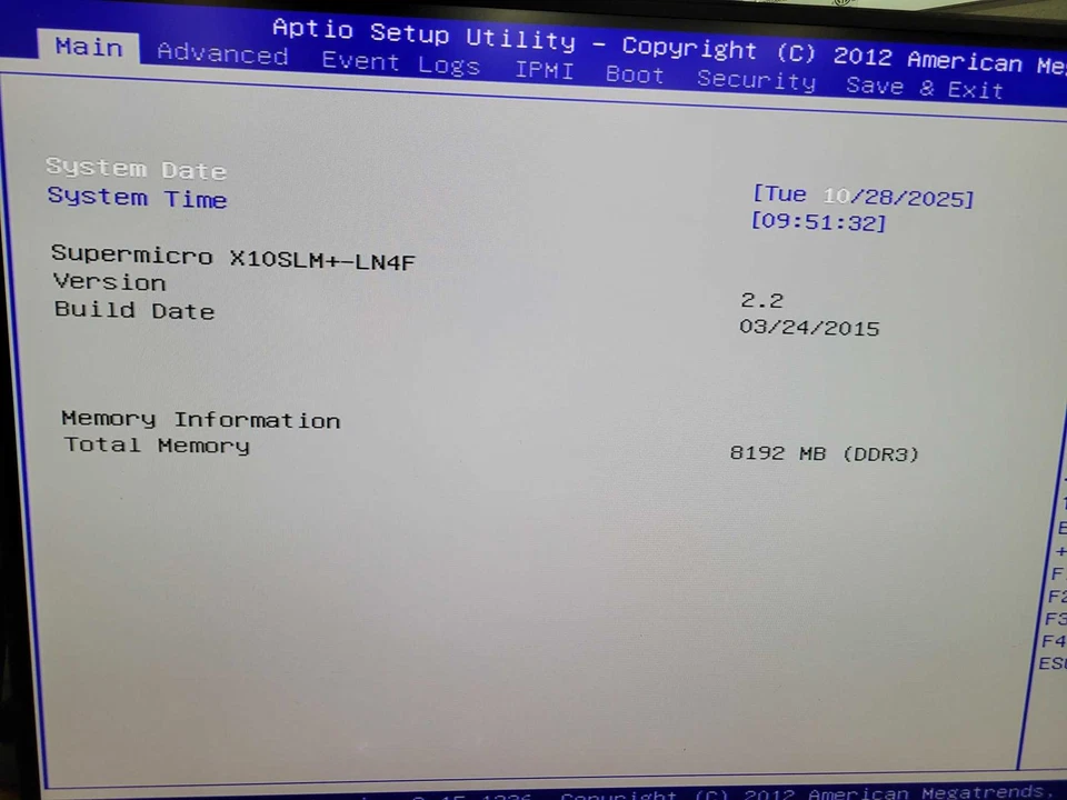 Supermicro X10SLM+-LNF4 - Intel Core i7-4790S 8GB DDR3 NO HDD % - Image 4 of 4