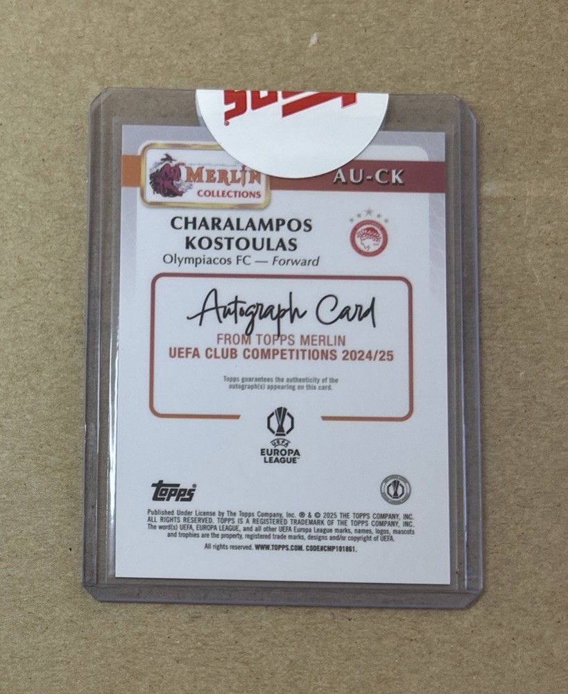 2024-25 Topps Merlin Uefa Club Competitions - Autographs 