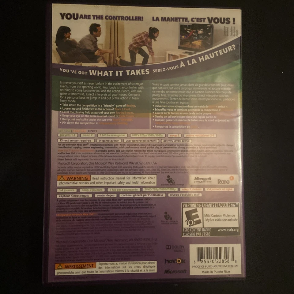 Kinect Sports Disc Game (Xbox 360, 2010) - Image 3 of 4