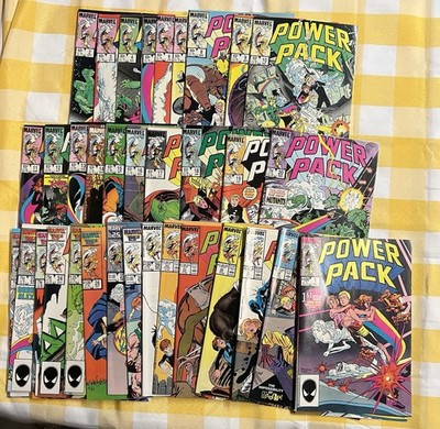POWER PACK VOL. 1 #1-35 Complete Lot NM/ NEAR MINT -VF  MARVEL COMICS 1984-1990