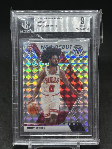 2019-20 Panini Mosaic - NBA Debut Coby White #264 Silver Mosaic Prizm (RC)