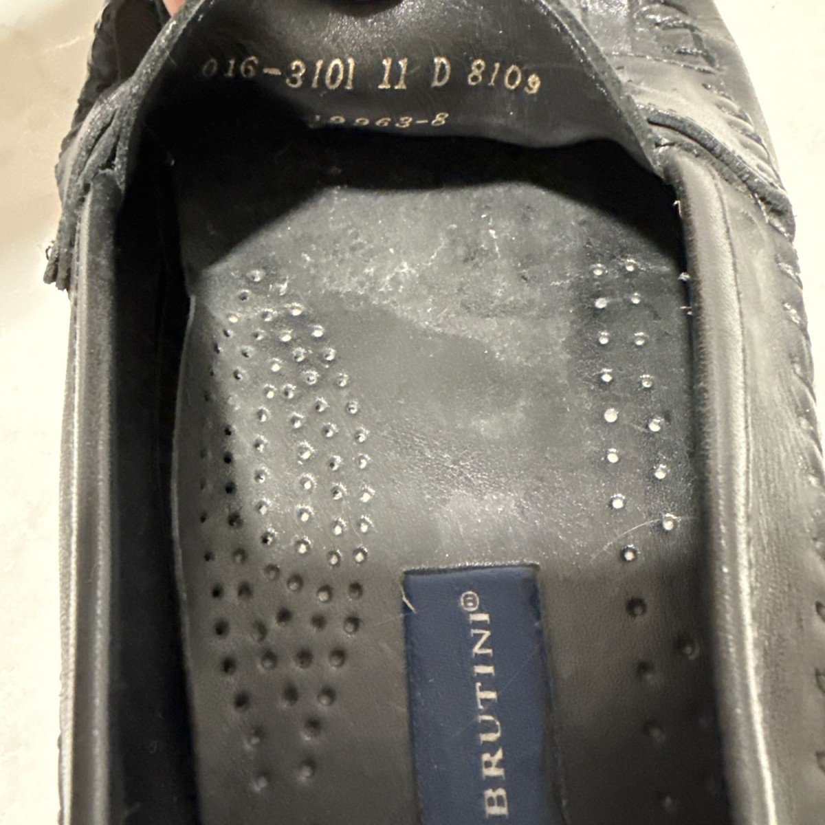 Giorgio Brutini Leather Tassel Loafers Blue/Gray Men\'s Size 11M Giorgio Brutini Mens 11.5D Black Leather Tassel Loafers With  main image 2