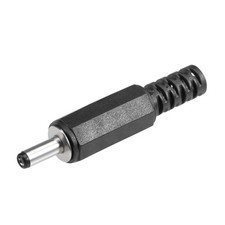 20Pcs DC Male Connector 3.5mm x 1.35mm Power Cable Jack Adapter Black