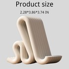 Modern Phone Stand Cell Phone/Tablet Stand Curvy Shaped Smartphone Holder — photo 7