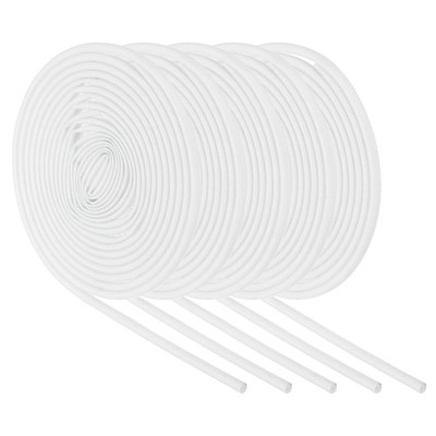 5Pcs Wire Insulation Braid Fire Sleeve,9.8Ft-3.5mm ID White, High Temp Silicone