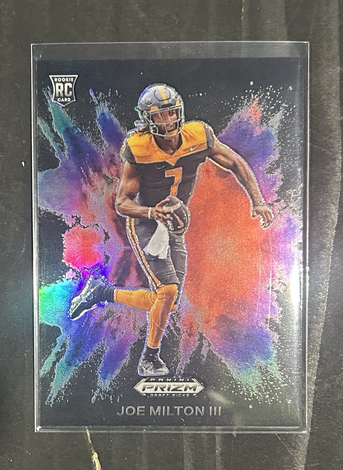 2024 Panini Prizm Draft Picks - Black Color Blast Joe Milton III #CB-9 (RC)