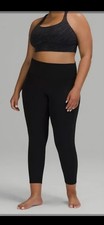 Lululemon Leggings Size 20 Black Athleisure Gym Cropped LW6BAKS Yoga