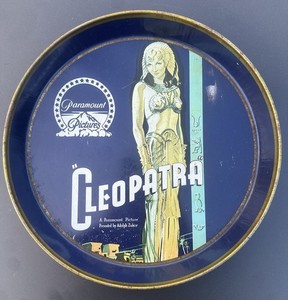 1934 PARAMOUNT PICTURES / ZUKOR THE MOVIE CLEOPATRA PROMOTIONAL ADVERTISING TRAY