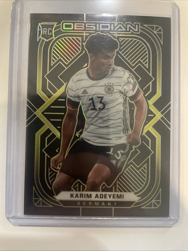 Karim Adeyemi [Electric Etch Yellow] #139 2021 Panini Obsidian card