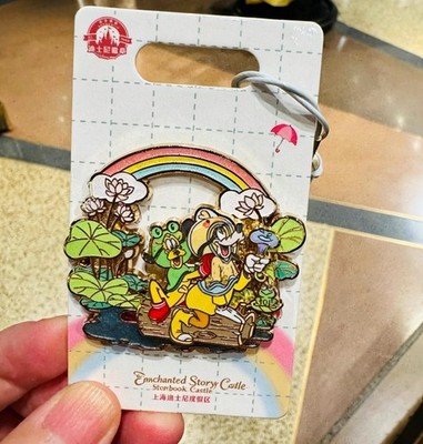 2026 Authentic Shanghai Disney Pin Summer Goofy & Pluto Cartoon Badge NEW