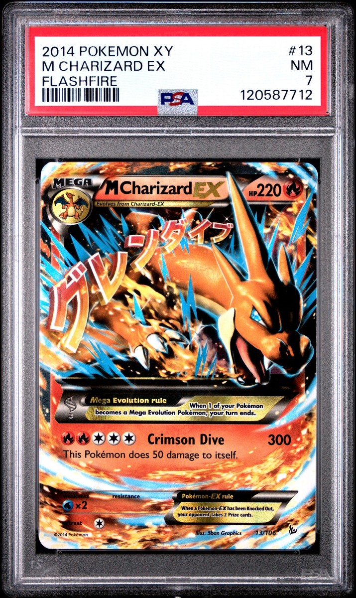 PSA 7 Mega Charizard Ex #13 2014 Pokemon Xy Flashfire 120587712 | eBay