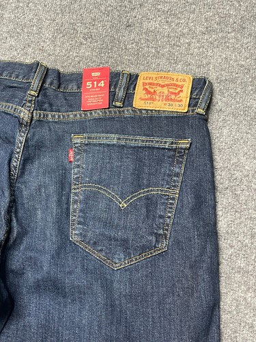Pantalones de mezclilla Levis 514 para hombre 38 x 30 pierna recta calce regular lavado medio - Imagen 4 de 9