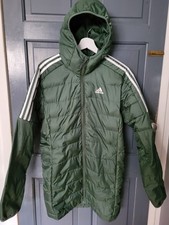adidas Green Oxide Essentials Down Parka Slim Fit Size Small
