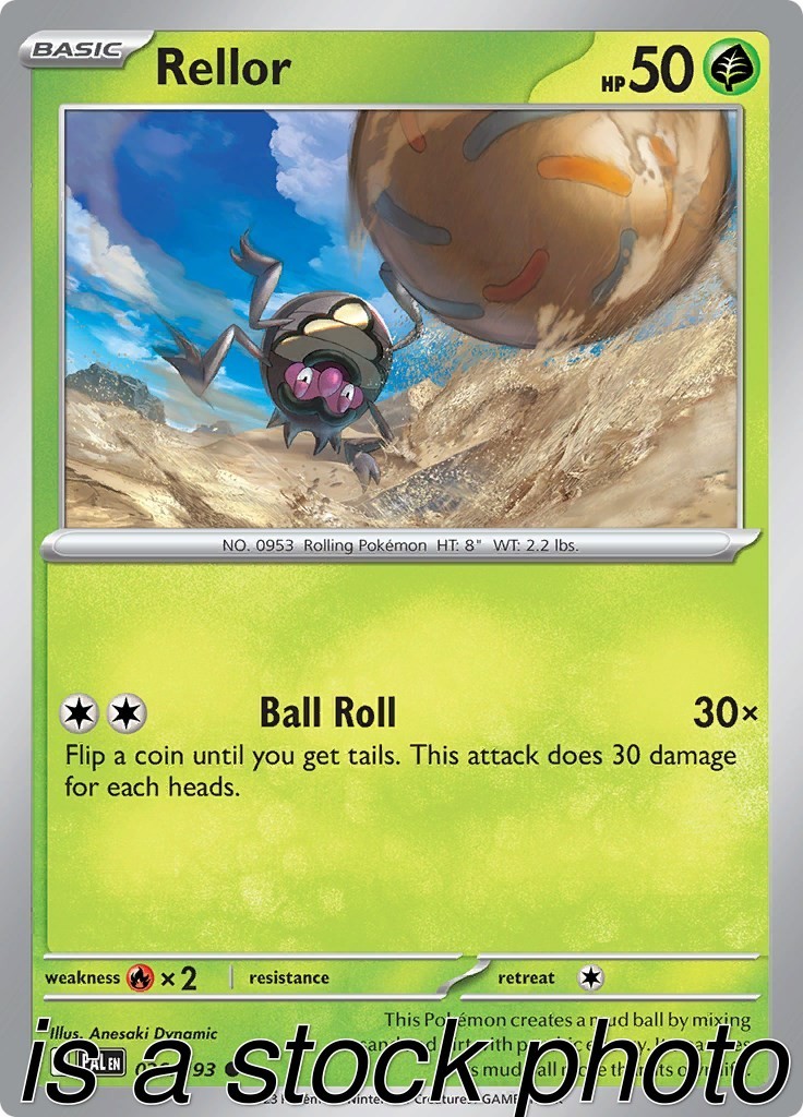Rellor 026/193 Paldea Evolved Reverse Holofoil Pokemon (LP-NM)