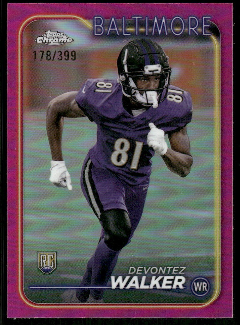 2024 Topps Chrome #287 Devontez Walker Magenta Refractor #/399