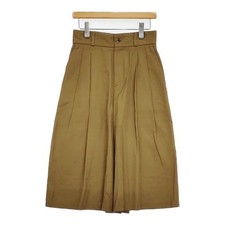 MARGARET HOWELL 578-9144001 Rayon cotton Gaucho pants khaki 5-1129M  