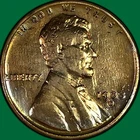 1933-D Lincoln Wheat Cent Very Fine VF Coin, Harshly Cleaned #34401