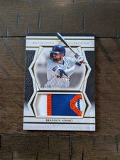 BRANDON NIMMO 2025 Topps Definitive Collection Jumbo Patch 3 Color #DJRC-BN #/10