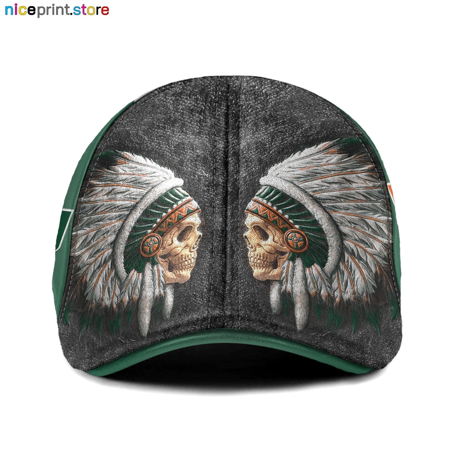 Miami Team Hurricanes Ivy Cap NCAA 6pannel Hat NCAA Flat Cap Driver