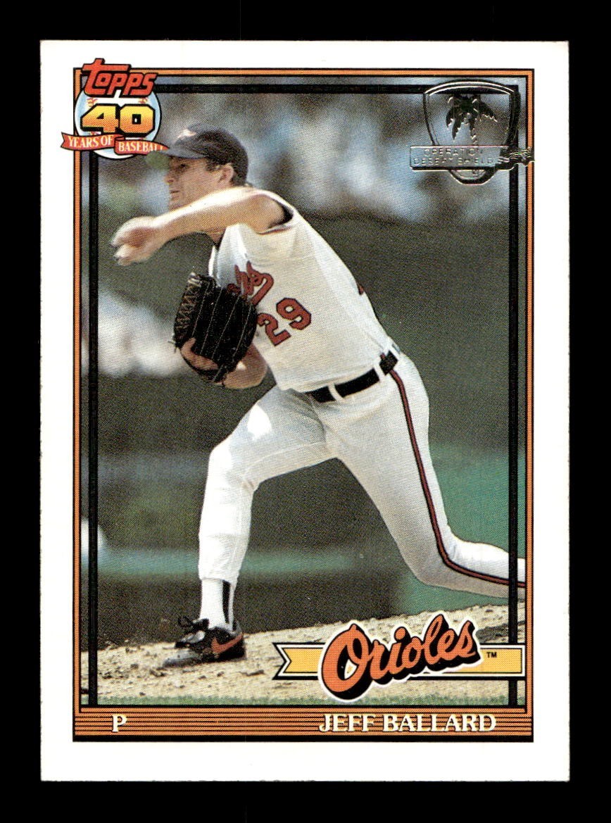 1991 Topps DESERT SHIELD #546 Jeff Ballard Orioles EX-MT+ *r6