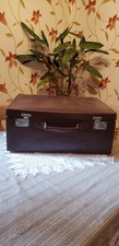 Vintage Brown Leather Suitcase 55×23×44cm In VGC Considering for Its Age. Used