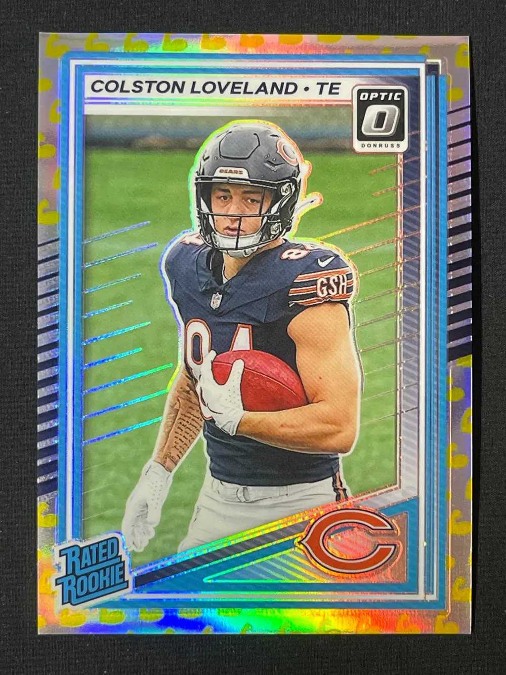 2025 Panini Optic Rookie Flex Emoji Prizm #204 Colston Loveland /199 (RC) YT92