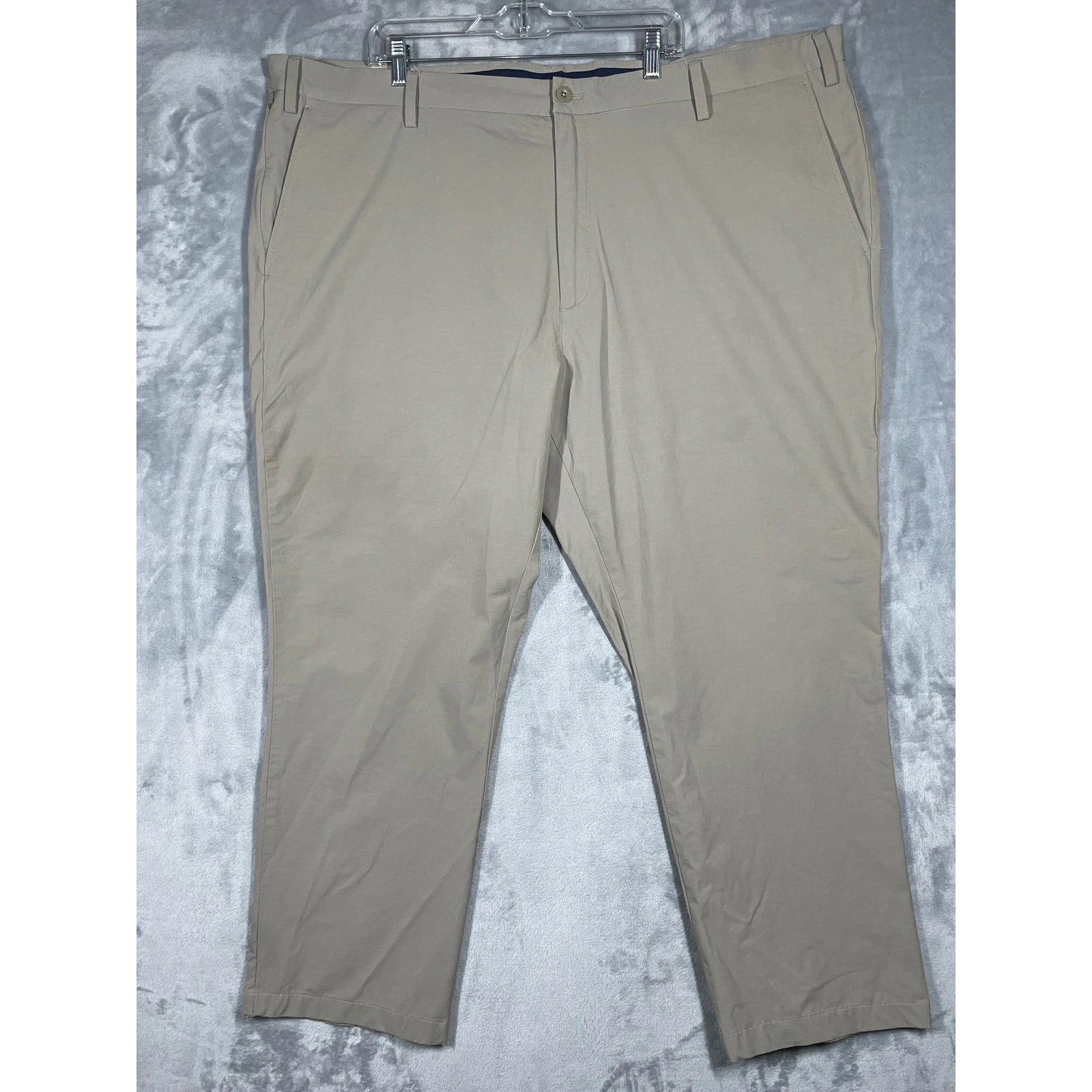 Vineyard Vines On-The-Go Pant Mens 50x30 Tan Khaki Performance Chino Stretch