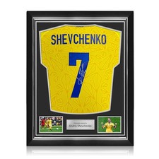 Andriy Shevchenko Signed Ukraine 2026-27 Football Shirt. Superior Frame