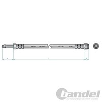 2X NK BremsschlÄUche Hinten Passend FÜR Audi A4 A5 Q5 Porsche Macan | 8547131