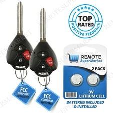 Replacement for 2007 2008 2009 2010 Toyota Rav4 8-12 Scion xB Remote Key Fob (2)