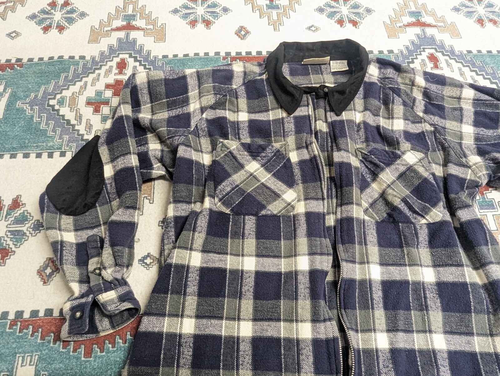 Basic Edition Full Zip Flannel Jacket Womens Size… - image 4