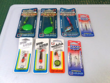 LOT OF 8 NOS LUHR-JENSEN LURES - SUPER DUPER / CLEARWATER FLASH...- NEW