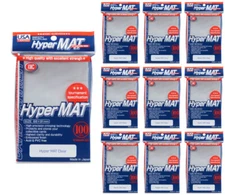 KMC Hyper Matte USA 100 ct. Standard Size Sleeves - Clear [10 packs]