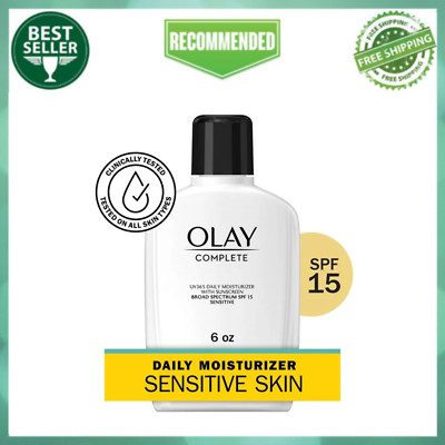 Olay Skin Care Complete Daily Facial Moisturizer for Sensitive Skin SPF 15, 6 oz