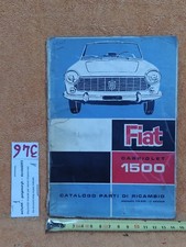 FIAT CABRIOLET  1500 - CATALOGO PARTI DI RICAMBIO - 1963 -leggi tutto