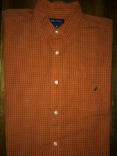 Boys Nautica Short Sleeve Plaid Button Front Shirt Size 20