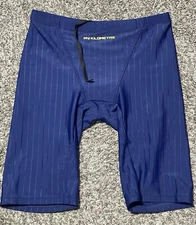 MY KILOMETRE Men's Adult Jammer Swimsuit Blue Size Small