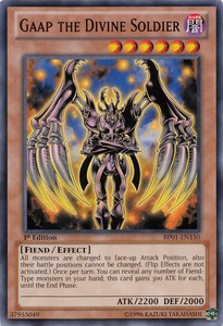 Gaap the Divine Soldier - BP01-EN150 - Common - 1st Edition x3 - Near Mint