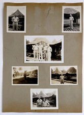 1940s US Military Army WWII Era Vintage Snapshot Lot of 14 Island Tribes Billet