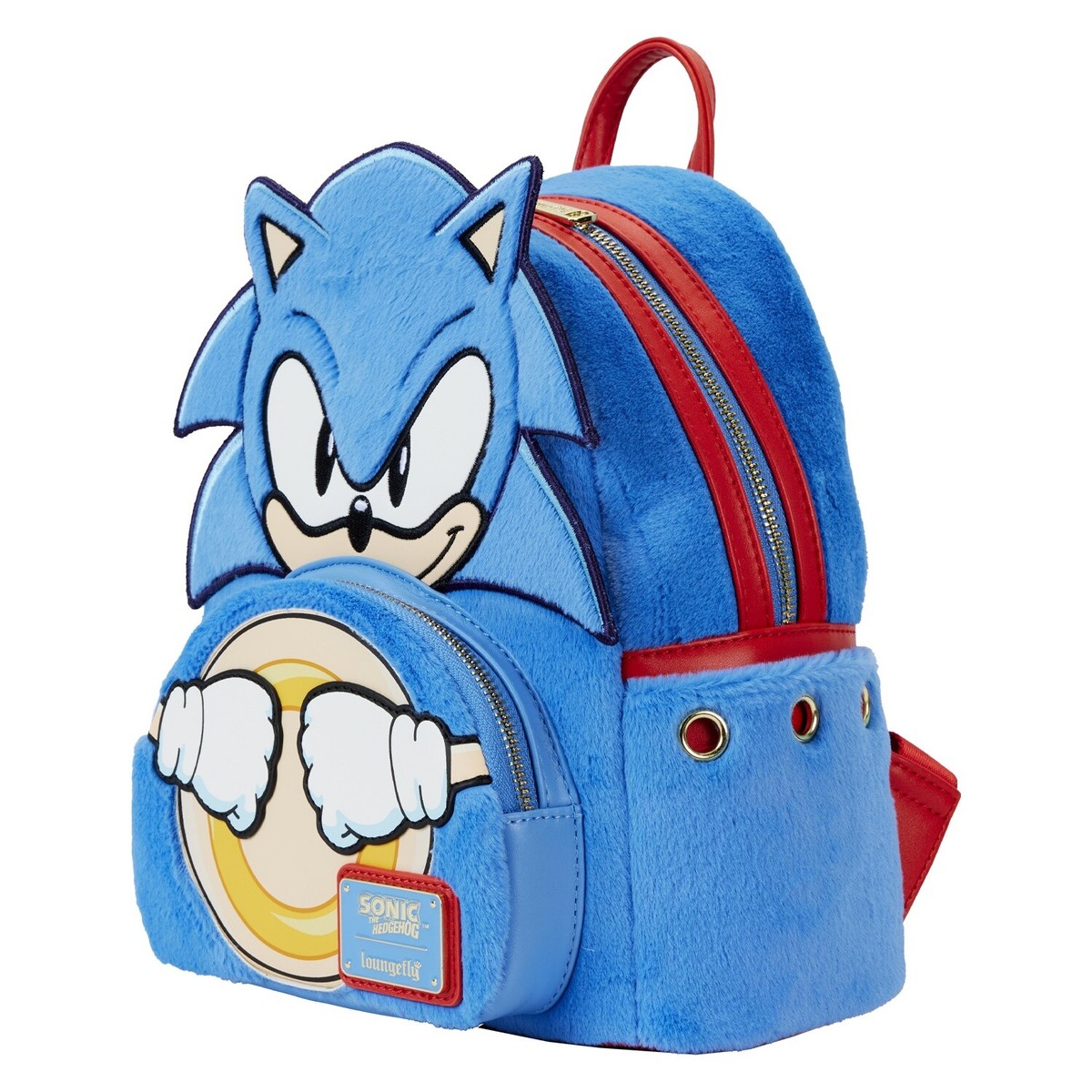NWT Loungefly Sega Sonic the Hedgehog Classic Cosplay Plush Mini Backpack Loungefly Sega Sonic the Hedgehog Mini Backpack - Merchoid main image 2