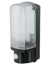 LED Porch Outdoor Light 7W With PIR Sensor Black