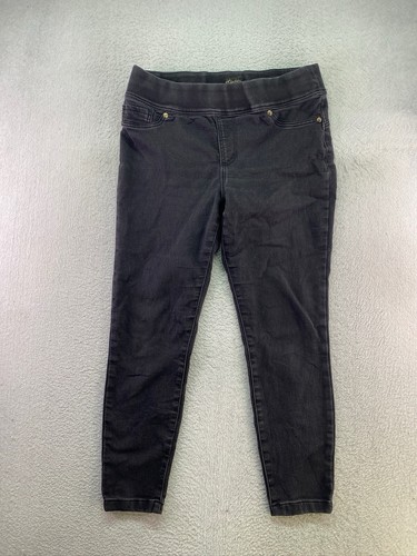 Thalia Sodi Womens Size Medium Black Pull On Stretch Jegging Skinny