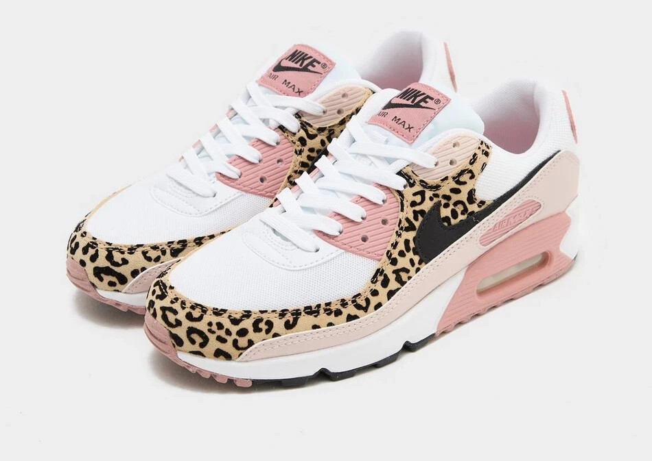 nike air max 90 pink leopard trainers